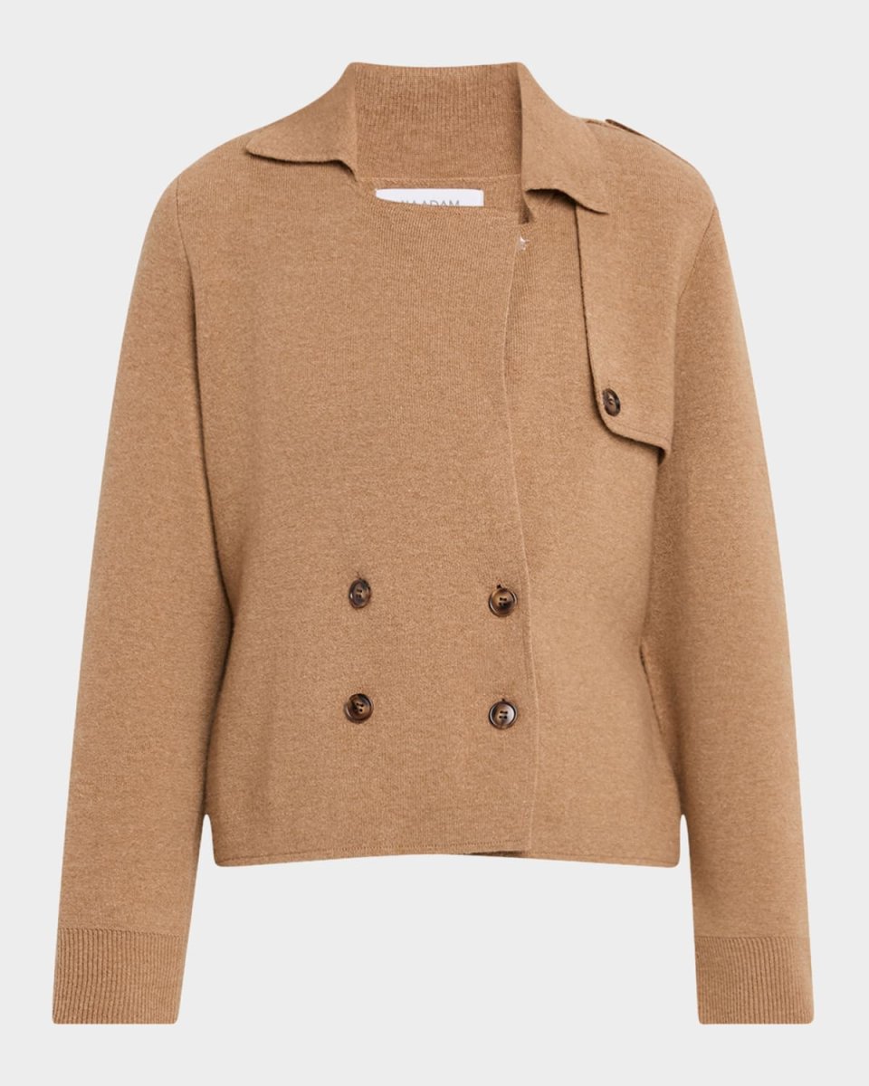 Double-Breasted Cashmino Trench Jacket